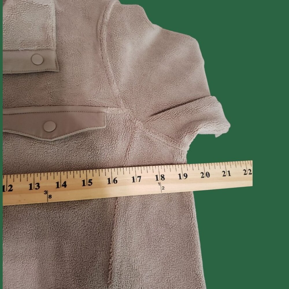 32 Degrees Heat Snap Pullover Fleece Jacket Womens Casual  Beige Xsmall - Picture 6 of 9